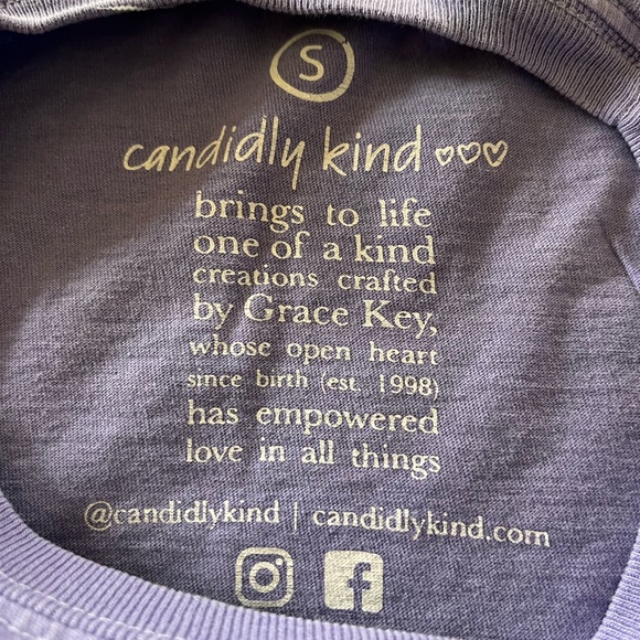 Candidly Kind t-shirt. Size small. - Picture 3 of 5